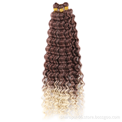 French loose deep curl braiding hair extension for black woman